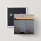 Sunset Button am Seeufer (Vorne & Hinten)