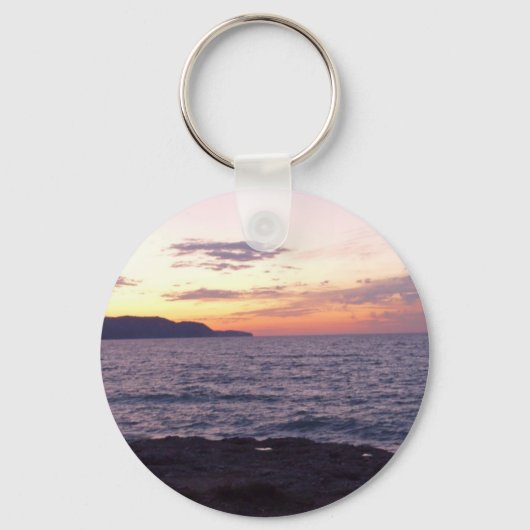 Sunset Button-Schlüsselanhänger Schlüsselanhänger (Vorderseite)