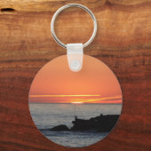 Sunset Button-Schlüsselanhänger Schlüsselanhänger (Vorderseite)
