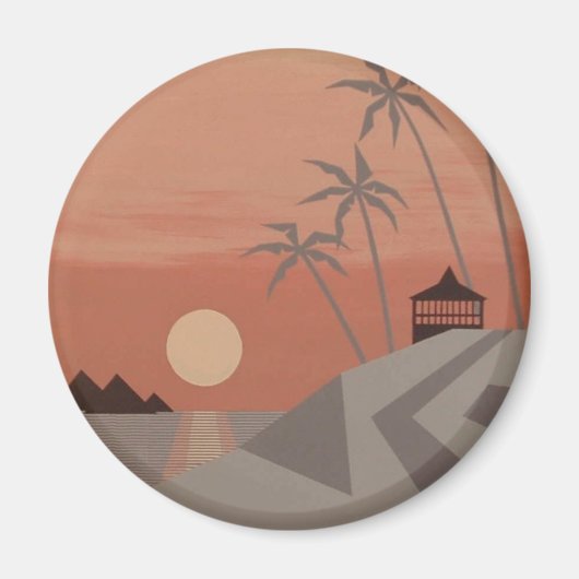 SUNSET CABANA-Magnet Magnet (Vorne)