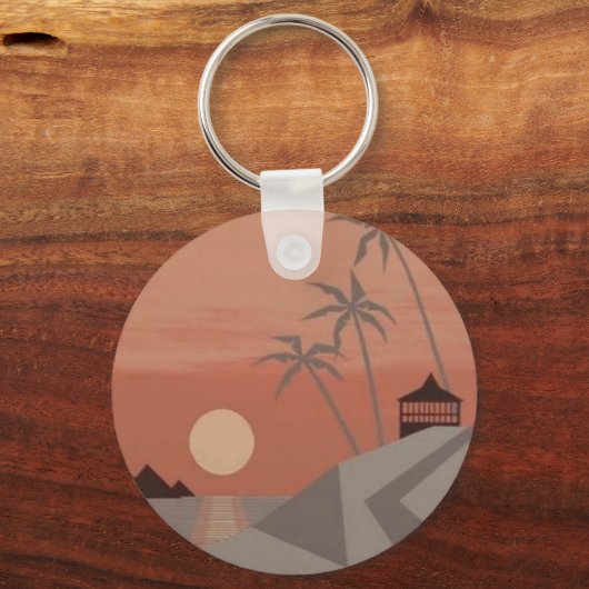 SUNSET CABANA Schlüsselanhänger (Rückseite)