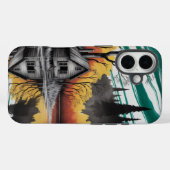 Sunset Cabin Reflection - Moody Nature Landschaft Case-Mate iPhone Hülle (Rückseite (Horizontal))