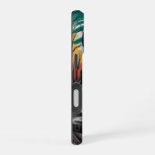 Sunset Cabin Reflection - Moody Nature Landschaft iPhone 16 Hülle (Rechte Seite)