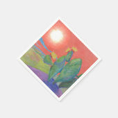 Sunset Cactus Napkin Serviette (Ecke)
