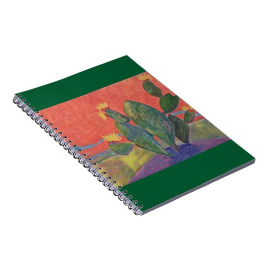 Sunset Cactus Notizblock (Rechte Seite)