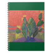 Sunset Cactus Notizblock (Vorderseite)