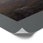 Sunset Cadillac Mountain Acadia Nationalpark Poster (Ecke)