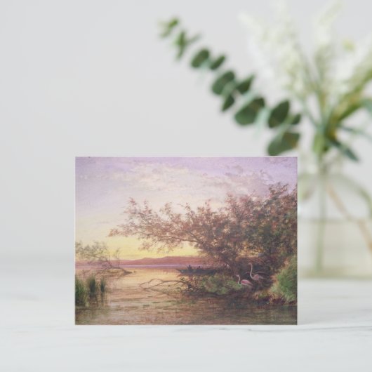 Sunset, Camargue Postkarte (Stehend Vorderseite)