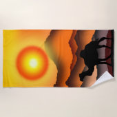 Sunset Camel Beach Handtuch (Vorderseite)