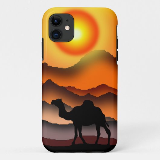 Sunset Camel iPhone Case (Rückseite)