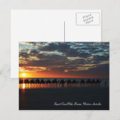 Sunset Camel Ride, Broome, Western Australien Postkarte (Vorne/Hinten)