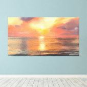 Sunset Canvas Leinwanddruck (Insitu (Holzboden))