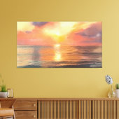Sunset Canvas Leinwanddruck (Insitu (Wohnzimmer))