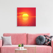 Sunset Canvas Print Leinwanddruck (Insitu (Wohnzimmer))