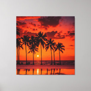 Sunset Canvas Print Tapes Leinwanddruck