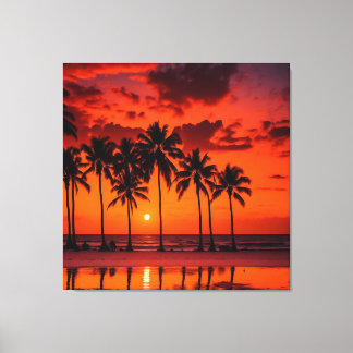 Sunset Canvas Print Tapes Leinwanddruck
