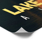 Sunset Canyon – Lake Tuscaloosa, Alabama Poster (Ecke)