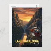 Sunset Canyon – Lake Tuscaloosa, Alabama Postkarte (Vorne/Hinten)