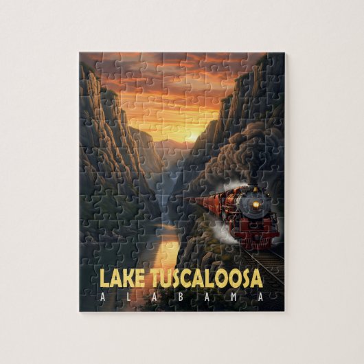 Sunset Canyon – Lake Tuscaloosa, Alabama Puzzle (Vertikal)