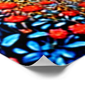 Sunset Canyon River Art Poster (Ecke)