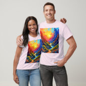Sunset Canyon River Art T-Shirt (Unisex)