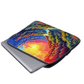 Sunset Canyon River Kunst Laptopschutzhülle (Vorne Knopf)