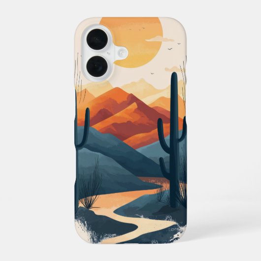 Sunset Canyon Trail Phone Case iPhone 16 Hülle (Rückseite)