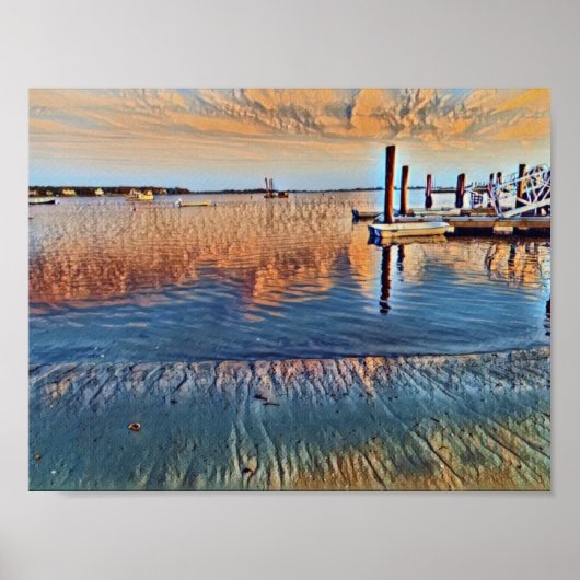 Sunset Cape Cod Dock Poster (Vorne)