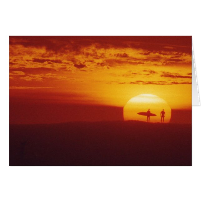 Sunset Card (Vorderseite (Horizontal))