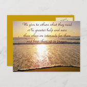 Sunset Care_ Postkarte (Vorne/Hinten)