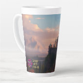 Sunset Castle (passendes Journal verfügbar) Milchtasse (Linke Ecke)