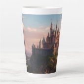 Sunset Castle (passendes Journal verfügbar) Milchtasse (Vorderseite)