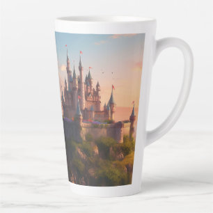 Sunset Castle (passendes Journal verfügbar) Milchtasse