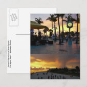 Sunset Celebration Postcard - Fort Myers Beach Einladungspostkarte (Vorne/Hinten)