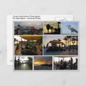 Sunset Celebration Postcard - Fort Myers Beach Postkarte (Vorne/Hinten)