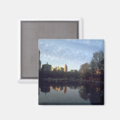 Sunset Central Park Magnet (Vorderseite/Rückseite)