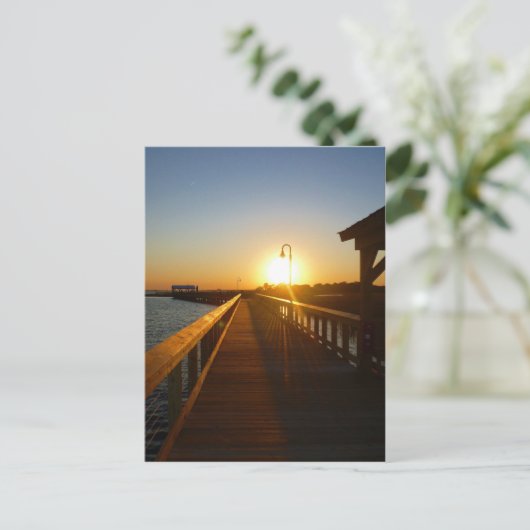 Sunset Charleston SC Mouse Pad Postkarte (Stehend Vorderseite)