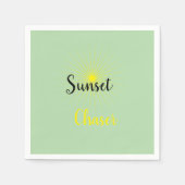 Sunset Chaser Napkin Cocktail Serviette (Vorderseite)