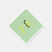 Sunset Chaser Napkin Cocktail Serviette (Ecke)