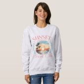 Sunset Chaser Social Club | Cozy Golden Hour Sweatshirt (Vorne ganz)