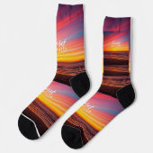 Sunset Chaser Socken (Linkes Detail)