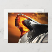 Sunset Chief Pontiac Chieftain Classic Car Postkarte (Vorne/Hinten)