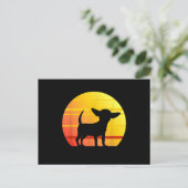 Sunset Chihuahua Postkarte (Stehend Vorderseite)