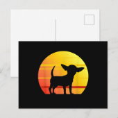 Sunset Chihuahua Postkarte (Vorne/Hinten)