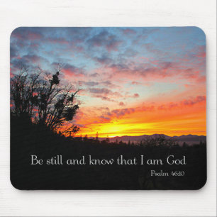 Sunset Christian Bible Verse Creationarts Mousepad