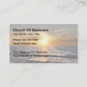 Sunset Church Business Cards Visitenkarte (Vorderseite)