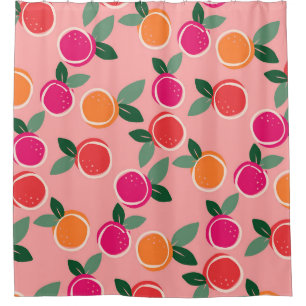 Sunset Citrus Symphony Duschvorhang