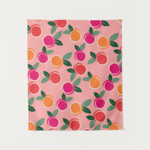 Sunset Citrus Symphony Wandteppich