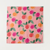 Sunset Citrus Symphony Wandteppich (Vorderseite (Horizontal))