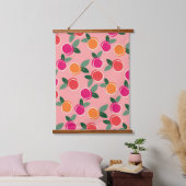 Sunset Citrus Symphony Wandteppich Mit Holzrahmen (Schlafzimmer)